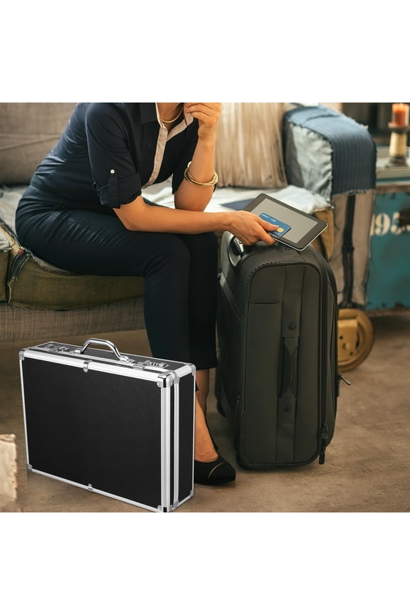 Combination Large Aluminum Briefcase Lock Briefcase for Transportation 1Set
