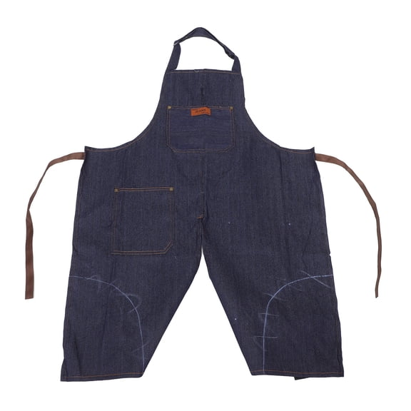 Toyandona Comfortable Denim Apron with Split Leg for Pottery Ceramic and Artistic Work