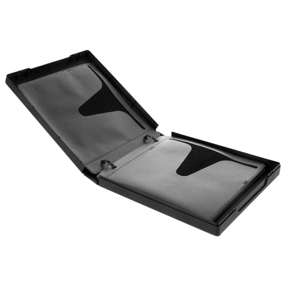 Toyandona Compact Black Cd Storage Box for Home Portable Disc Organizer with Clear View