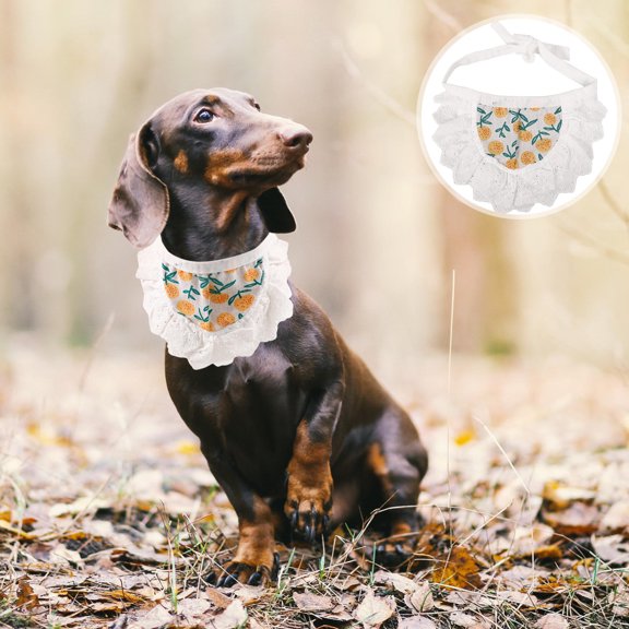 Toyandona Cute Dog Scarf Polyester Decorative Themed Parties 1Set