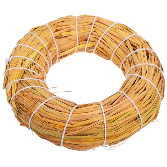 Toyandona DIY Straw Wreath Form for Handmade Holiday Door Garlands and Seasonal Decor