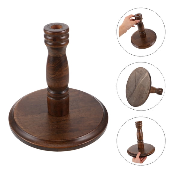 Toyandona Dress Form Mannequin Stand Pedestal Light Brown Wood for Boutique Store Display and Stability