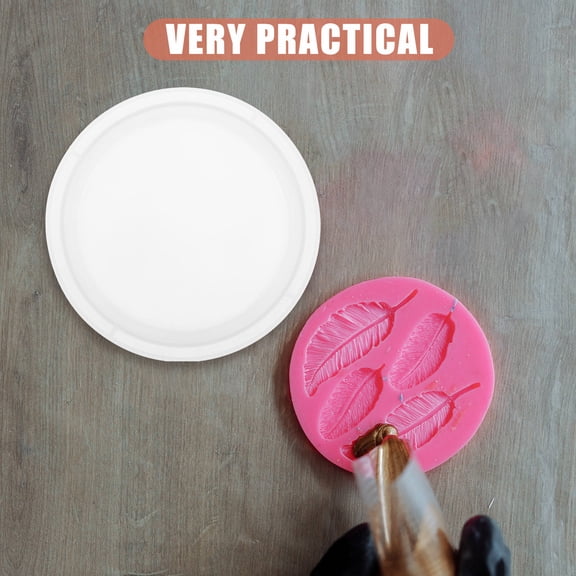 Toyandona Versatile Round Silicone Mold Compatible with Epoxy Resin Wood Concrete