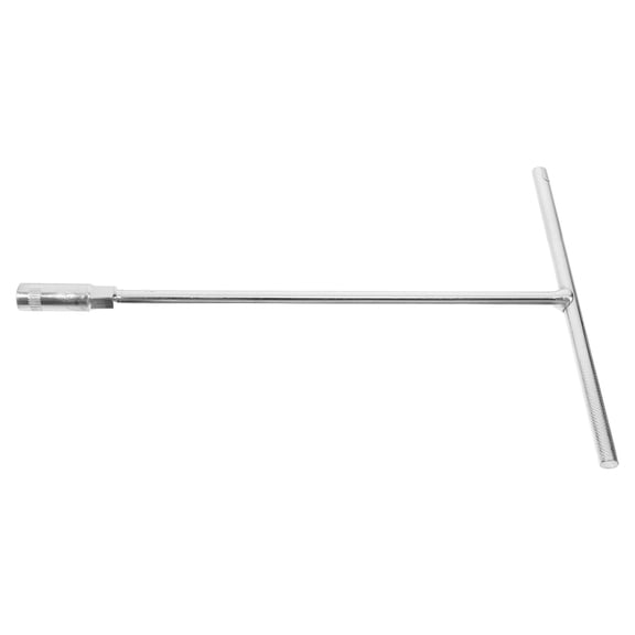 Toyandona Extended Socket T Handle Wrench Plated Silver Steel Tshape Tool for Tight Space Repairs
