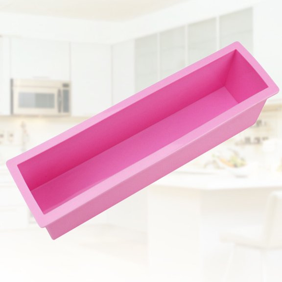 Toyandona Eco Friendly Pink Silicone Soap Mold Flexible for DIY Soap Creations