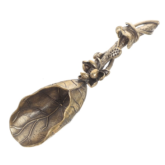 Toyandona Golden Copper Tea Spoon Beautiful Design for Tea and Kitchen