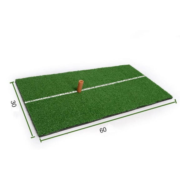 Toyandona Green Portable Golf Mat with Fairway and Rough Texture for Indoor Outdoor Use