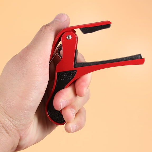 Toyandona Guitar Capo Acoustic Metal Red Repositionable 1Pack