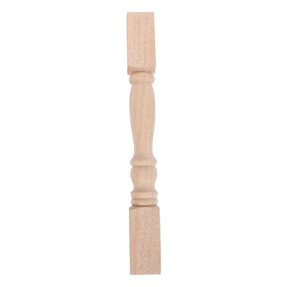 Toyandona Khaki Unfinished Wood Railing Posts with Square and Round Baluster Design for Indoor Decor