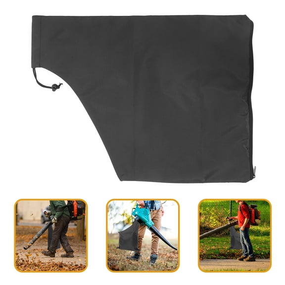 Toyandona Large Black Cloth Leaf Blower Bag for Effective Lawn Leaf Vacuum and Storage Use
