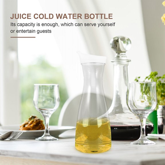 Toyandona Large Transparent Cold Water Pitcher with Lid for Kitchen and Party Use