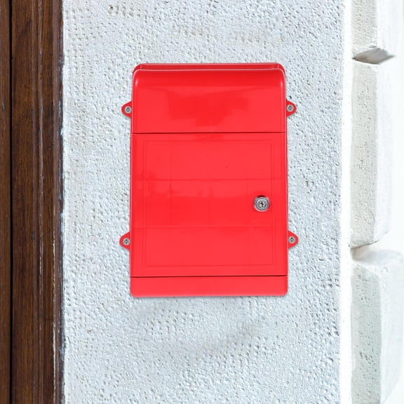 Toyandona Lockable Reporting Box Weatherproof Red Plastic Document Storage 1Pack