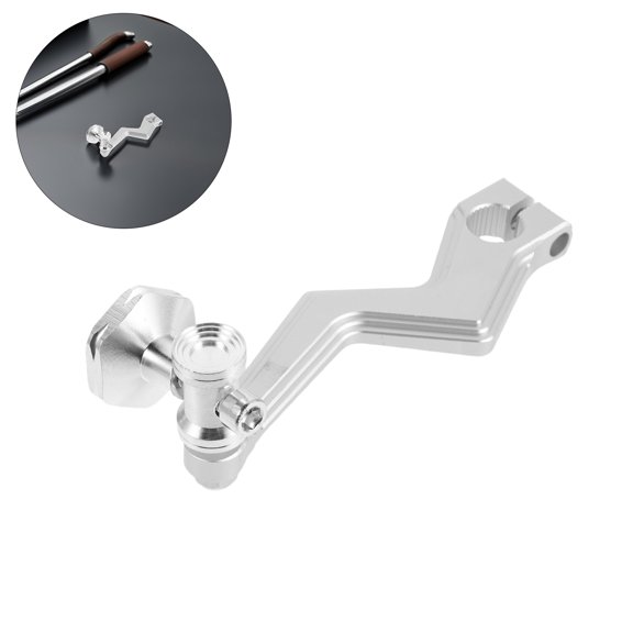 Toyandona Motorcycle Brake Arm Aluminum Alloy Rear Rocker Arm Black Lightweight Durable