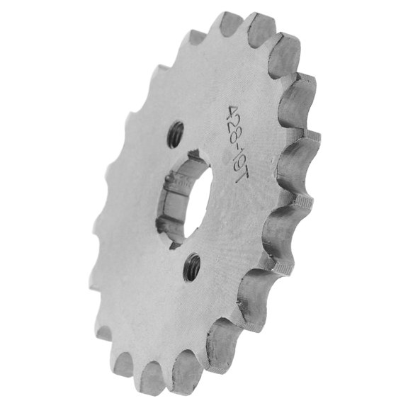 Toyandona Motorcycle Chain Sprocket Plated Silver Iron Designed for Optimal Performance on Various Road Conditions