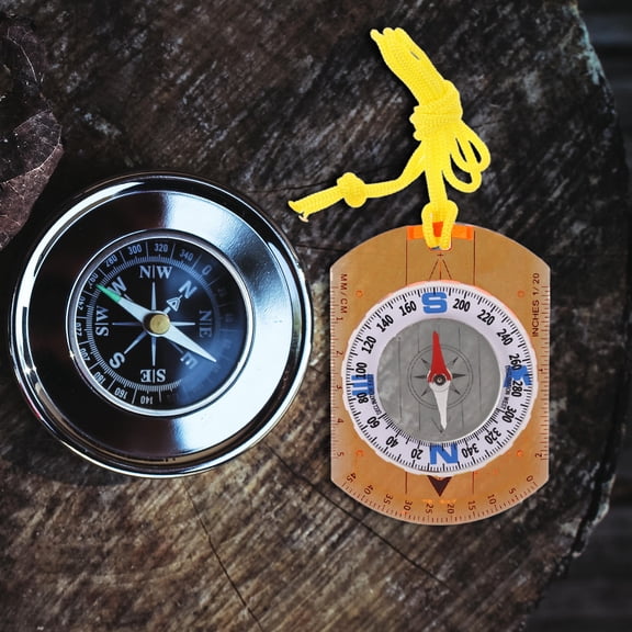 Toyandona Portable Hiking Compass with Acrylic Build and North Indicator for Outdoor Navigation