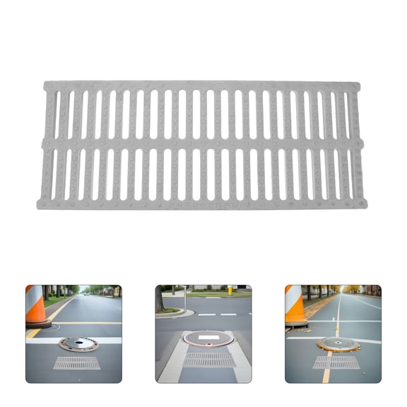 Toyandona Outdoor High Load Capacity Polymer Channel Drain Grate for Commercial Patio and Pool Deck