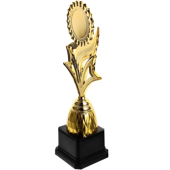 Toyandona Party Celebration Golden Trophy Decor with Unique Plastic Design for Ceremony Awards