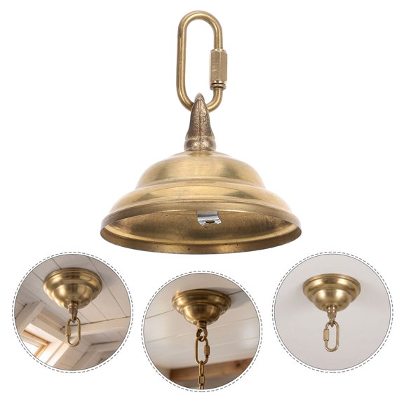 Toyandona Pendant Lamp Base with Antique Brass Finish for Ceiling Light Fixture Replacement