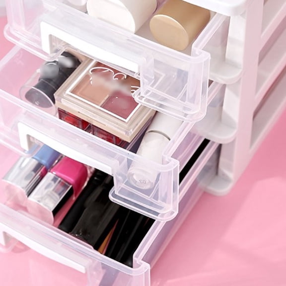 Toyandona Plastic Drawer Storage Cabinet with Elegant Design for Small Space Organization