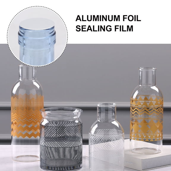 Toyandona Silver Aluminum Foil Seal Stickers for Containers with Waterproof Protection