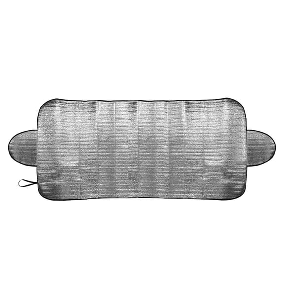 Toyandona Plated Silver Front Windshield Sun Shade Compatible with Most Car Models for Interior Cooling
