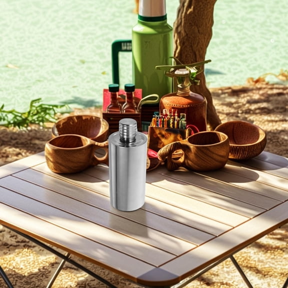 Toyandona Portable Stainless Steel Water Flask for Camping Hiking and Outdoor Activities