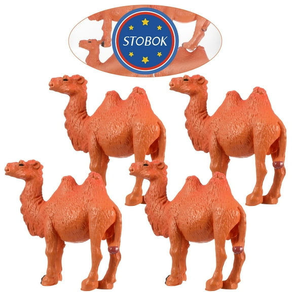 Toyandona Realistic Light Brown Camel Toy Figurines for Decoration Made of PVC Ideal for Indoor Outdoor Use Small Size