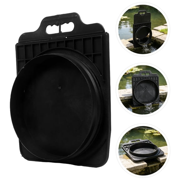 Toyandona Rectangular Plastic Drain Grate Replacement for Landscape Drains and Downspout Outlets