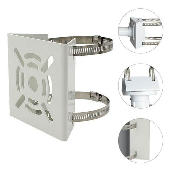 Toyandona Security Camera Pole Mount Bracket Compatible with Dome Cameras and Vertical Poles