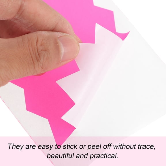 Toyandona Fluorescent Craft Stickers with Strong Adhesion, Multi-Color, Easy to Apply and Remove for Projects