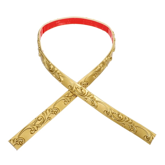 Toyandona Self Adhesive Wall Trim Flexible Pvc Corner Molding Trim 1 Roll Golden