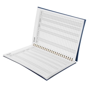 Toyandona Dark Accounting Book with Smooth Pages, Monthly Income and Expense Tracker for Daily Financial Record Keeping