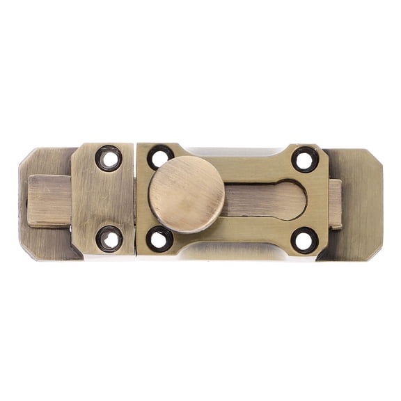 Toyandona Solid Coffee Door Bolt Lock for Bedroom and French Doors with Durable Vintage Design