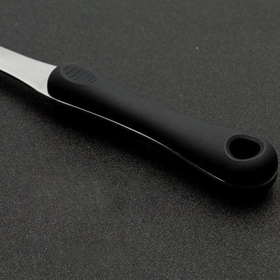 Toyandona Stainless Steel Hotpot Spoon with Filter Hole Comfortable Grip for Kitchen Use