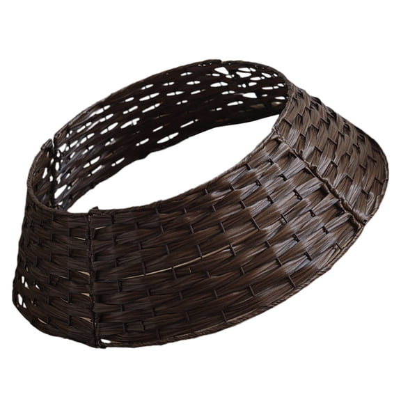 Toyandona Plastic Christmas Tree Collar in Coffee Color for Decorative Display