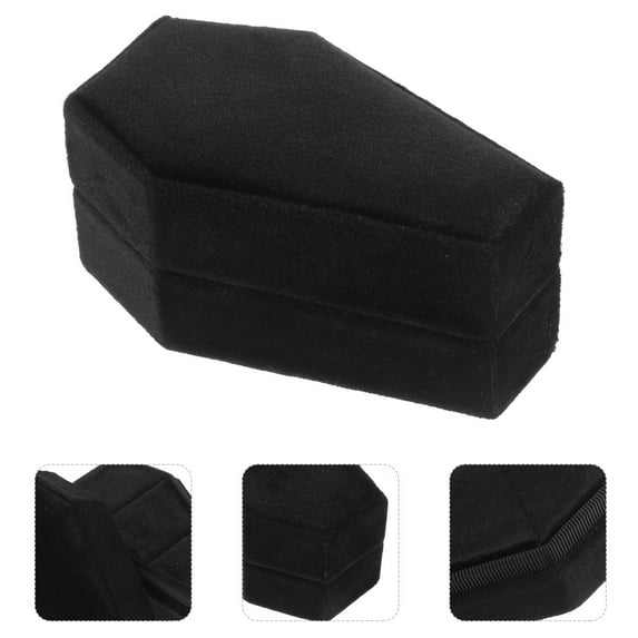 Toyandona Unique Box Black ABS Storage Case for Women Lovers 1Pack