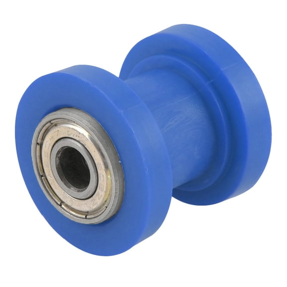 Toyandona Universal Blue Motorcycle Chain Roller Tensioner Metal Guide Pulley for Smooth Riding