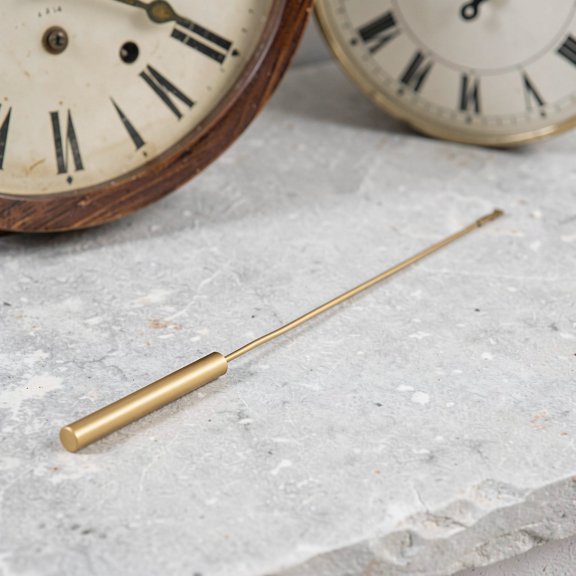 Toyandona Wall Clock Pendulum Movement Replacement Kit with Metal Rod and Golden Pendulum Bob