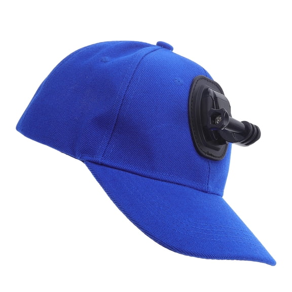 Toyandona Wearable Camera Baseball Cap with Quick Release Mount and Adjustable Cotton Fit Dark Blue