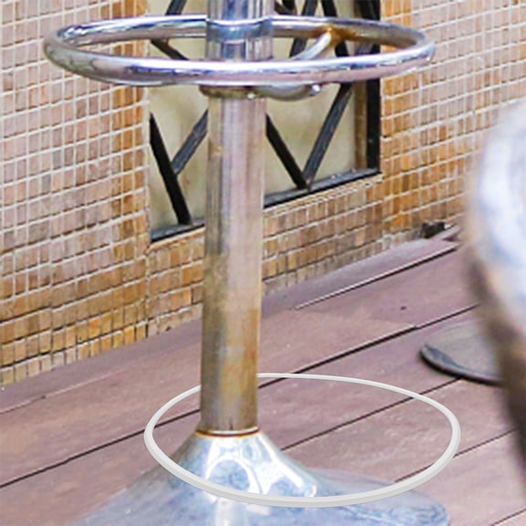 Toyandona White Bar Stool Foot Protector Ring for Wood Floors Easy Install Noise Reduction Design