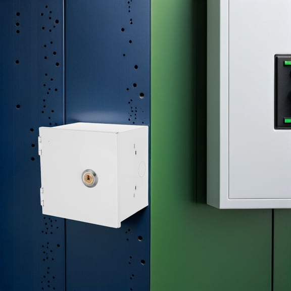 Toyandona White Outdoor Electrical Enclosure Box, Wall Mounted Distribution Panel for Home and Garden Use
