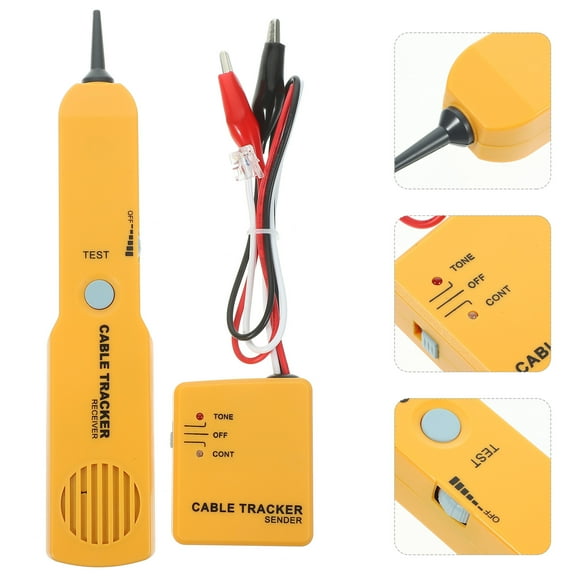 Toyandona Assorted Color Telephone Cable Tester Tone Line Finder Wire Tracer for Phone Circuits