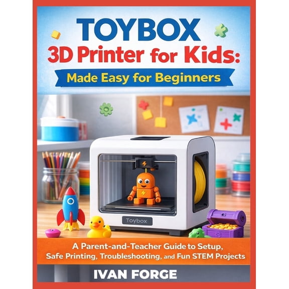 Toybox 3D Printer for Kids: Made Easy for Beginners: A Parent-and-Teacher Guide to Setup, Safe Printing, Troubleshooting, (Paperback)