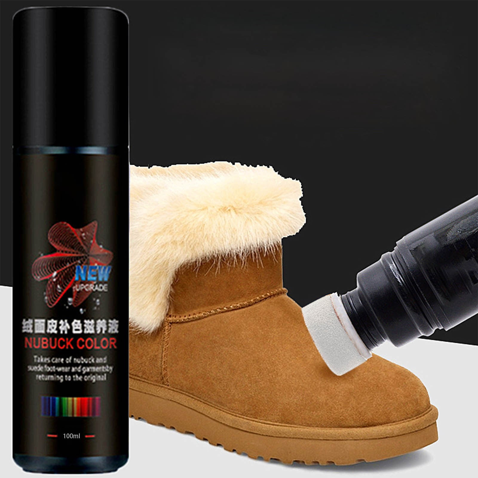 Suede Color Restoration Spray 75ml Leather Dye for Shoes Boots