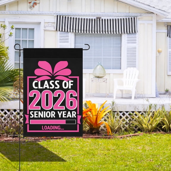 Toycle Class Of 2026 Senior Year Loading Funny Senior 2026 Flags Humorous Flag Outdoor(N,flax)