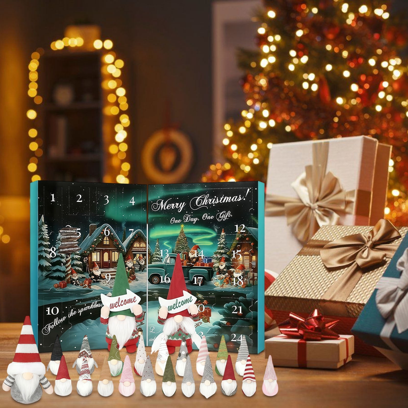 Toycle Gnome Advent Countdown Calendar 2025 Christmas Gnome Countdowns ...
