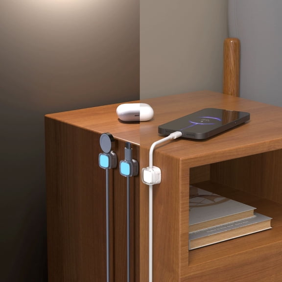 Toycle Luminous Magnetic Cable Organizer Desk Cable Organizer Nightstand Power Cord And Charging Cable Organizer I