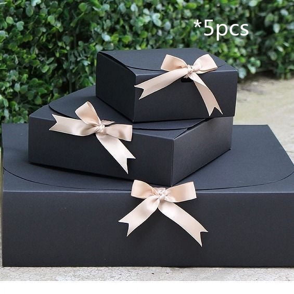 Empty Gift Box Square Present Box Birthday Gift Box with Bow Knot Favor Box