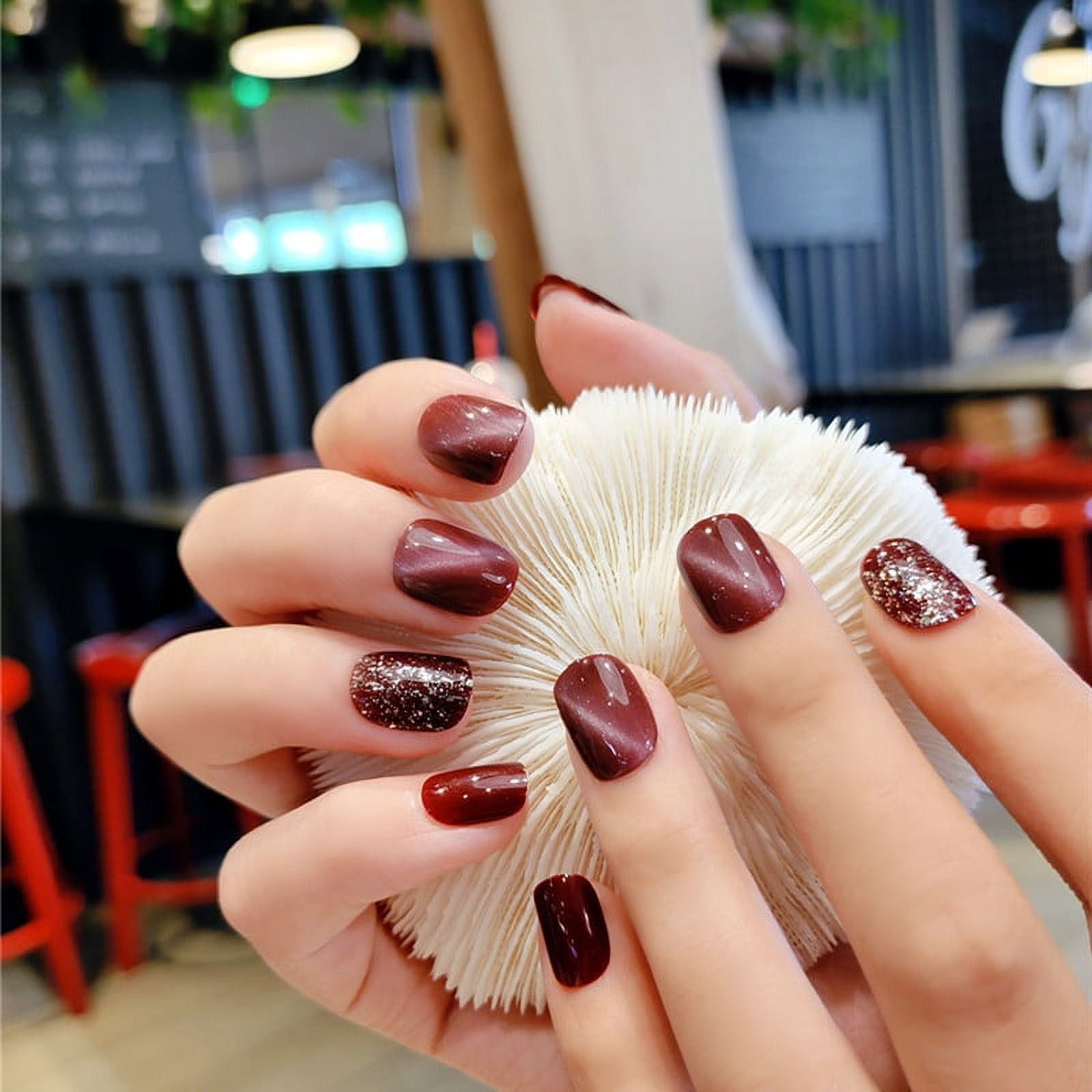 Cat's eye nail art deals