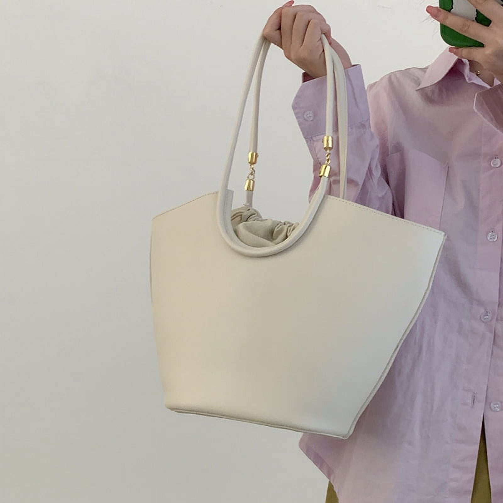 Toyella High-grade High-capacity Portable Shoulder Bag Off white 